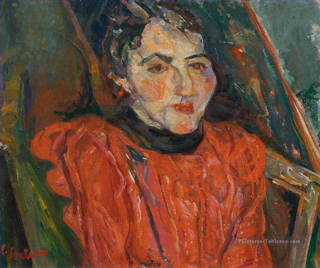 PORTRAIT ROSE DE MADAME X Chaim Soutine Expressionnisme Peintures à l'huile